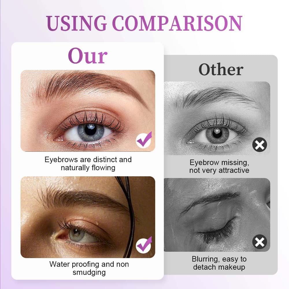 Eyelash Primer,Tubular Eyelash Primer,Waterproof Long Curling Mascara,Volumizing Mascara for Daily Makeup, Natural And Non-Smudged (Brown)