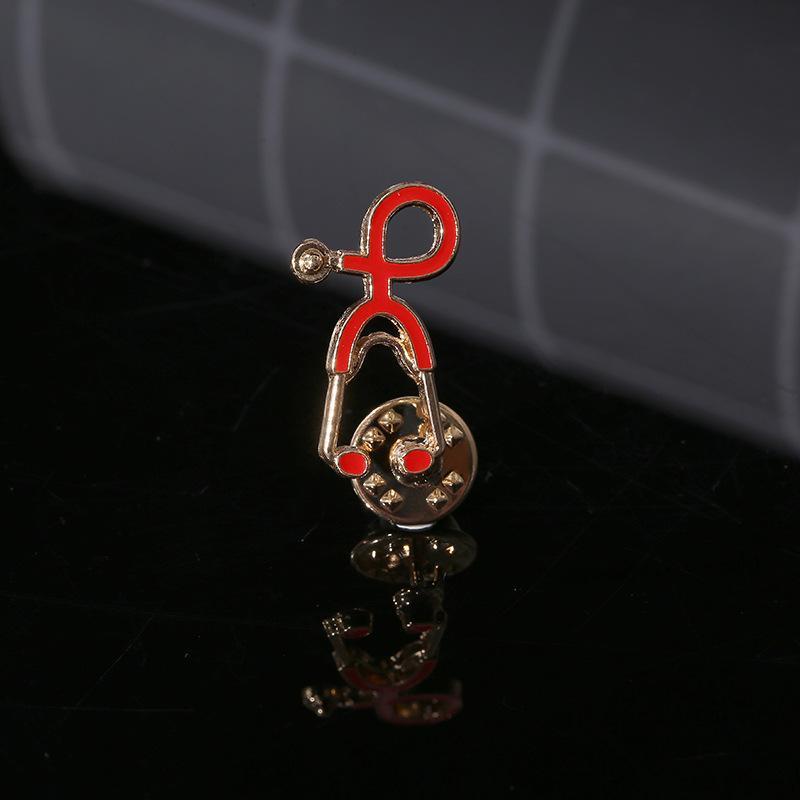 Stethoscope Enamel Lapel Pin Vibrant Multicolor Design Durable Badge for Medical Students Hospital Staff Daily Wear