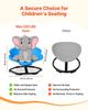 Kids Swivel Chair, 220 Lbs Capacity, Cylinder Shape Sensory Spinning Chair, Autistic Kids Sensory Toy Seat with Non-Slip Metal Base, Toddler Sit &