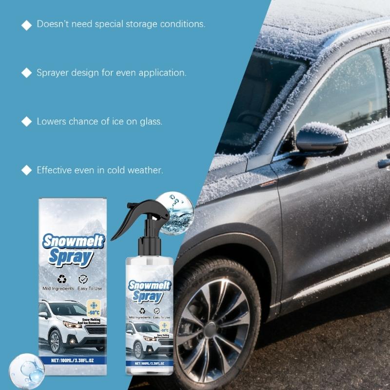 Fast Acting 100ml Ice Removal Sprayer Prevents Frosts Formation On Vehicle Glass And Refrigerator Surfaces