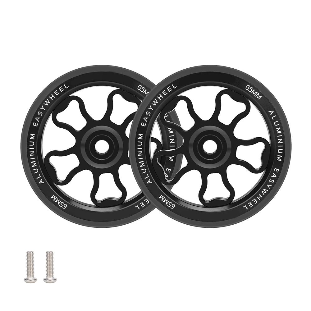 Silver Aluminum Alloy Wheel Aluminum Alloy Bike Components Bike Accessories Smooth Glossy Finish Built-in Bearing чёрный