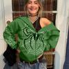 Women S Casual Hooded Zipper Sweatshirt Spider Web Spring Autumn
