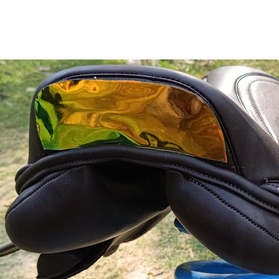 Leather Jumping Double Flap Saddle with Changeable Gullets – Elegant Cantle Design