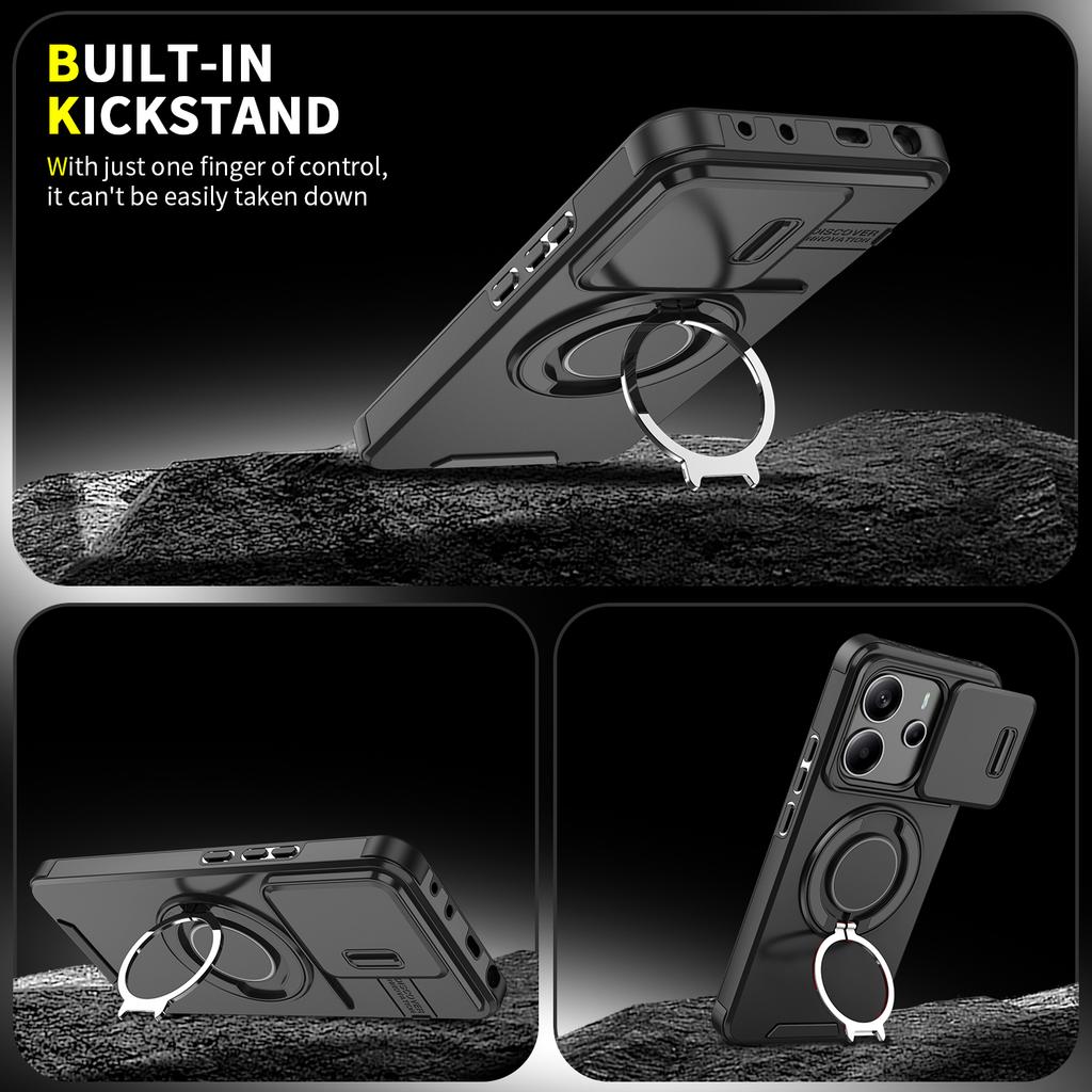 Case for Xiaomi Redmi Note 14 Pro Plus 5G 13 14pro Note 13 Pro+ Note13 Note14 Armor Protection Kickstand Cover