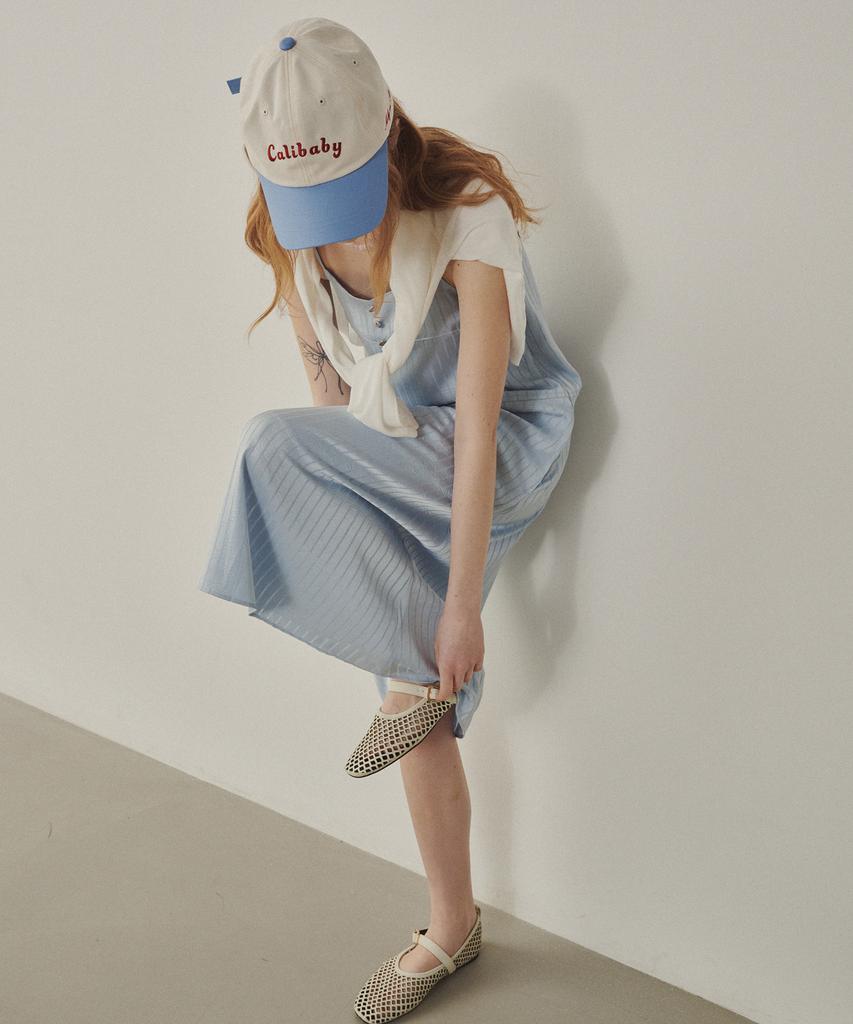 Melly And Rose Santa Monica Satin Dress (315301)_Blue