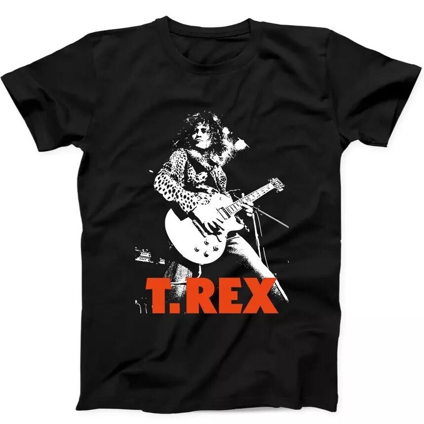 T.Rex Rock Band Marc Bolan Music Trex Best Seller Gift Tee Black T Shirt S