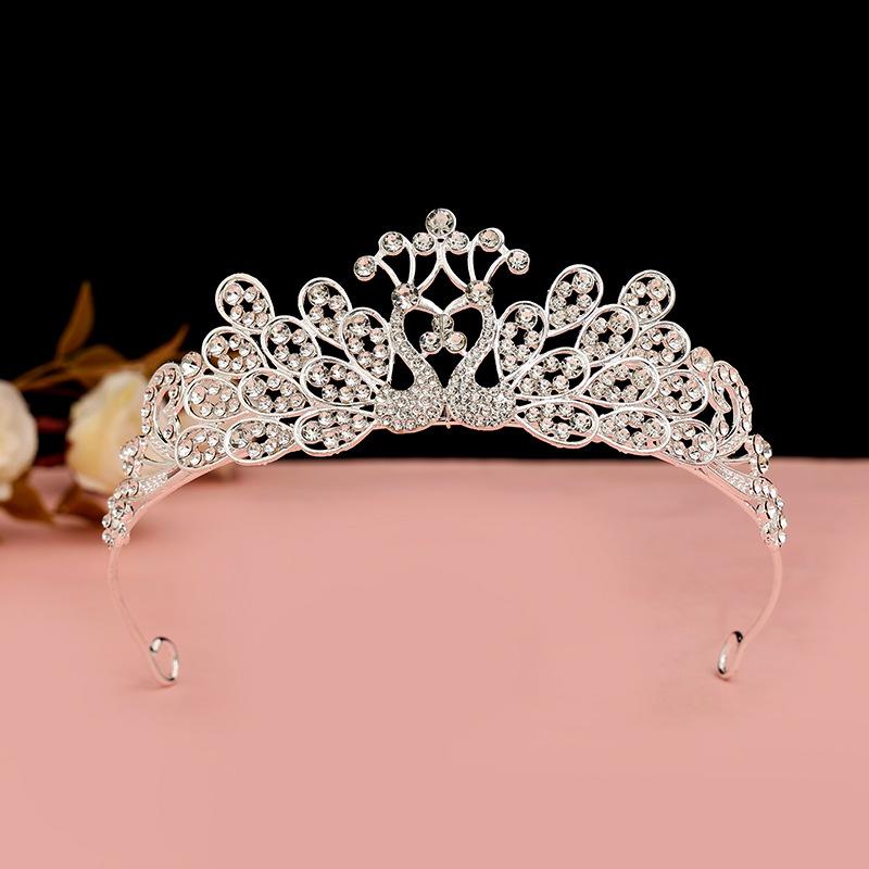 Children's Crown Hair Accessories  Cute Princesses Girls  Water Diamond King Crown Hair Bands Birthday Gifts for Girls Baby Headbands and Headwear