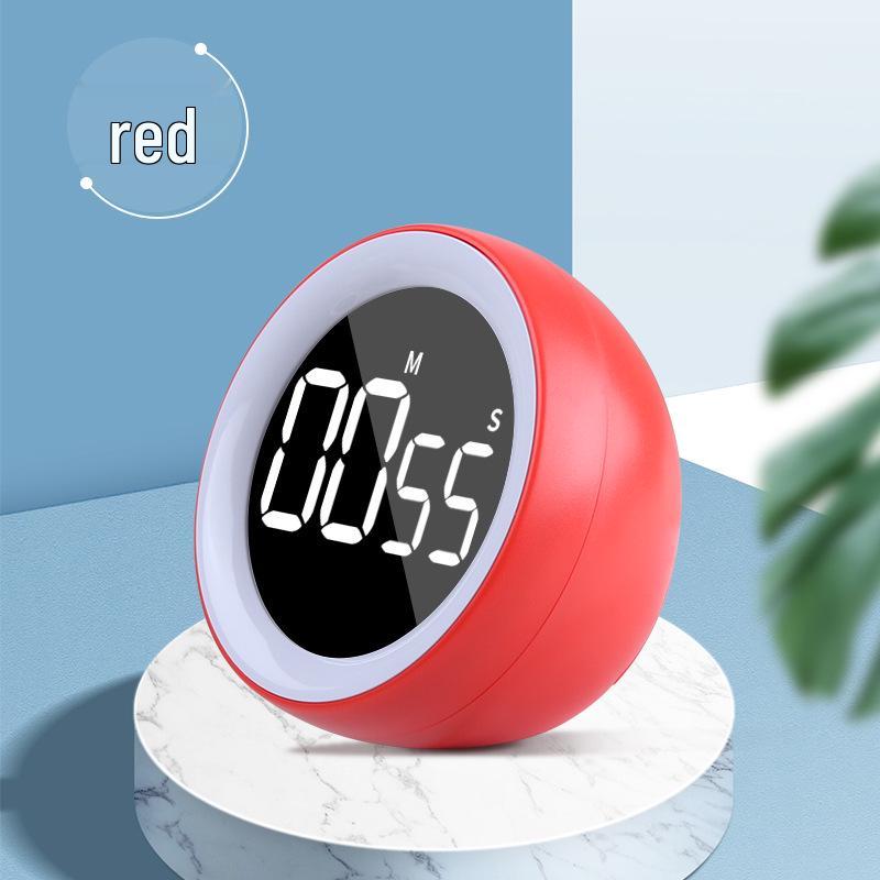 Rotating 05-Tile Timer: Student Study & Cooking Alarm Clock with Rechargeable Feature.