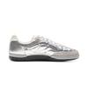 Li Ning Fashion Trend Shock Absorbing Non-Slip Wear-Resistant Low-Top Casual Shoes Unisex Casual Shoes Silver AZGV165-2