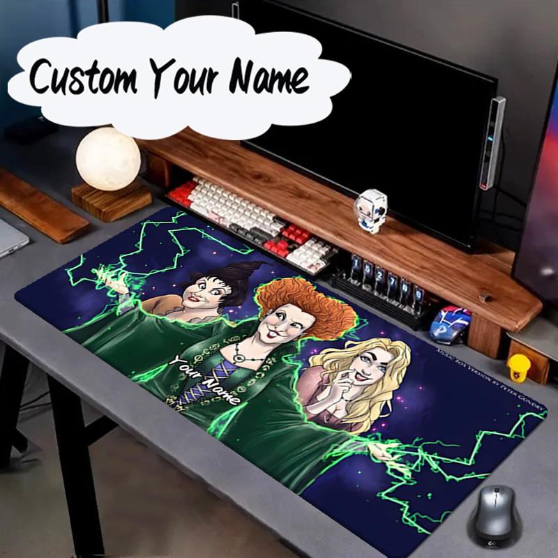Custom Name Mouse pad Witch Sisters In The Moonlight Mouse pad, Gaming Mouse Pad, keyboard pad, Desk Decor for computer notebook Fan Birthday Gift