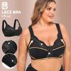 Longline Plus Size Sports Bra, Adjustable Side Smoothing Body Shaping Beauty Back Tank Bra with 3-Row Hook Closure