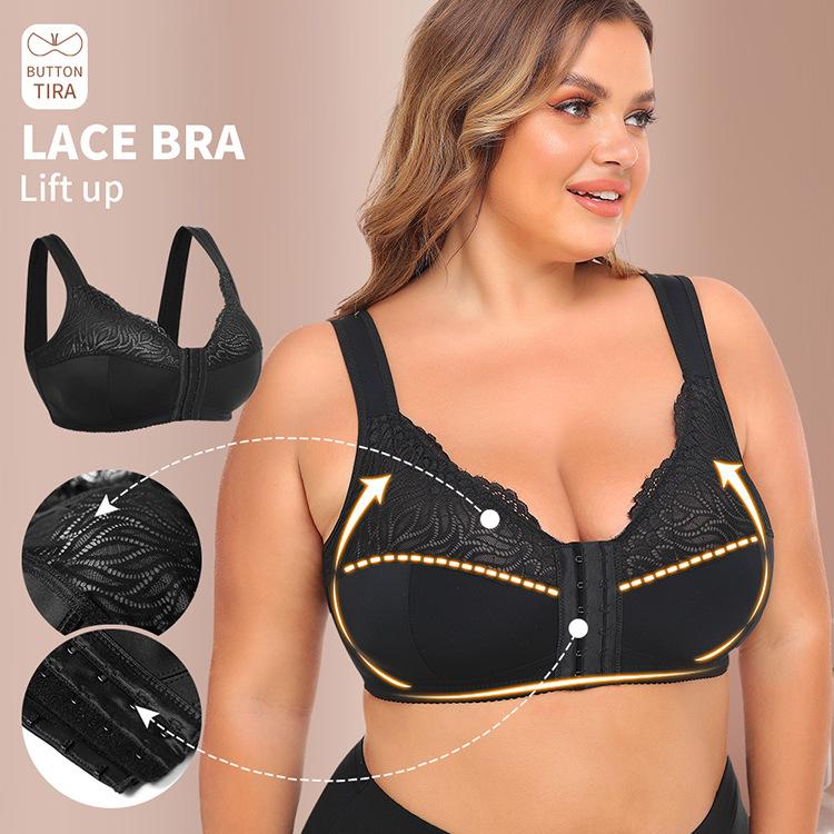 Longline Plus Size Sports Bra, Adjustable Side Smoothing Body Shaping Beauty Back Tank Bra with 3-Row Hook Closure