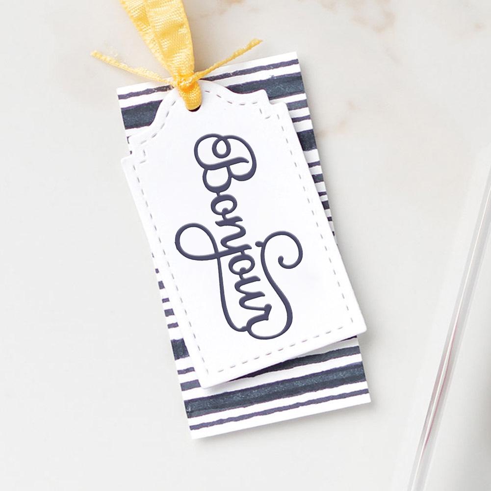 

Cutting Dies DIY Card Embossing Crafts Cards Scrapbooking French Words Supplies with French Alphabet decorate