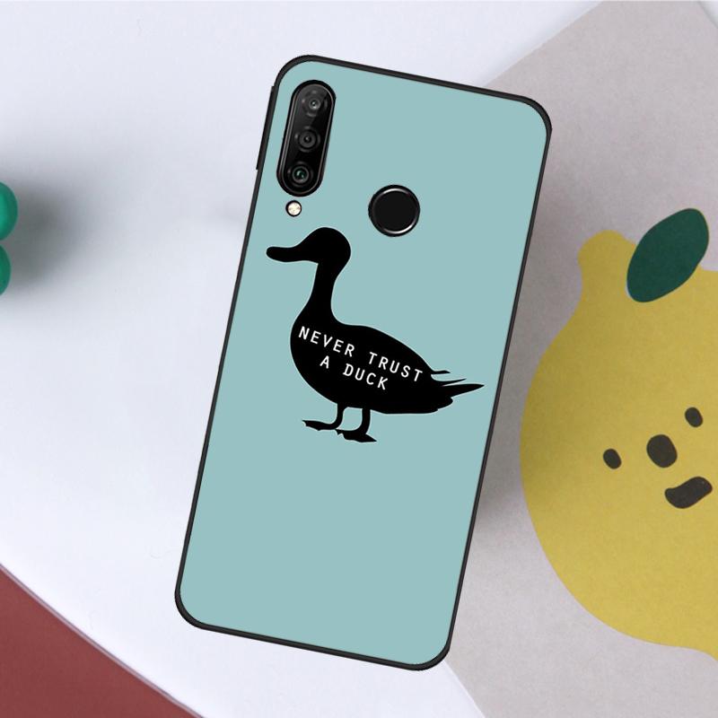 Cute Cartoon Duck For Huawei Nova 7i 8i 11i 12i 12s Y73 Y70 Y90 Y60 Y72 Y61 Y91 9 10 SE P40 Lite P30 Pro Case