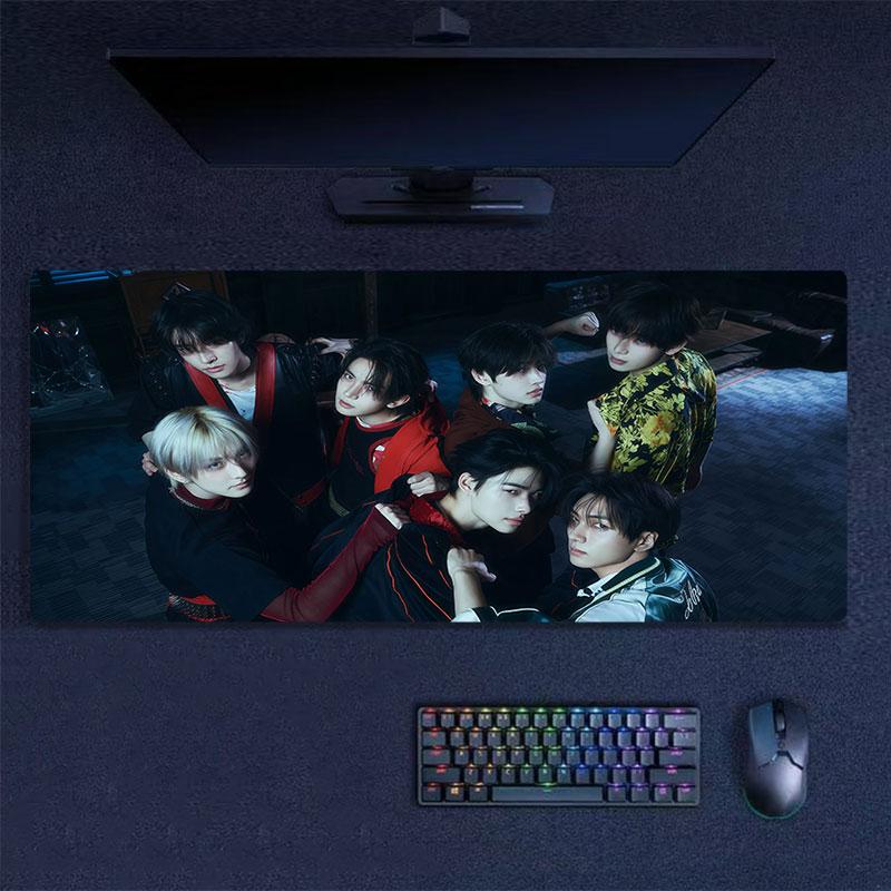 ENHYPEN Mouse Pad, Large Gaming Desk Mat, Non-slip XXL Mousepad for Laptop & Tablet, Mini PC Playmat with Stitched Edges