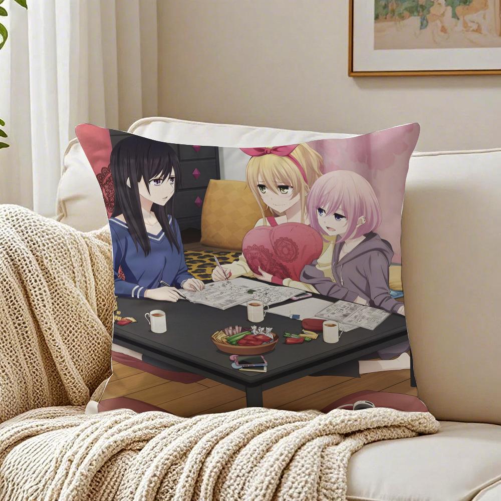 Romantic Anime BBloom Into You Cushion Cover Pillowcase Antidustmite living Room Sofa Decor Cushion Room