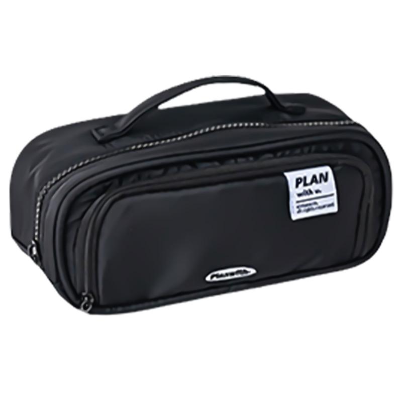 

Expandable Pencil Bag Stationery Bag Pencil Case Large Capacity Pencil Pouch Marker Pen Case School Office Supplies чорний
