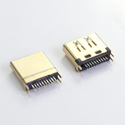 HDMI Soldering Board Male Head Clamping Plate Type 19-pin High-definition Interface 19-pin HDMI Connector 1.6MM Clamping Plate