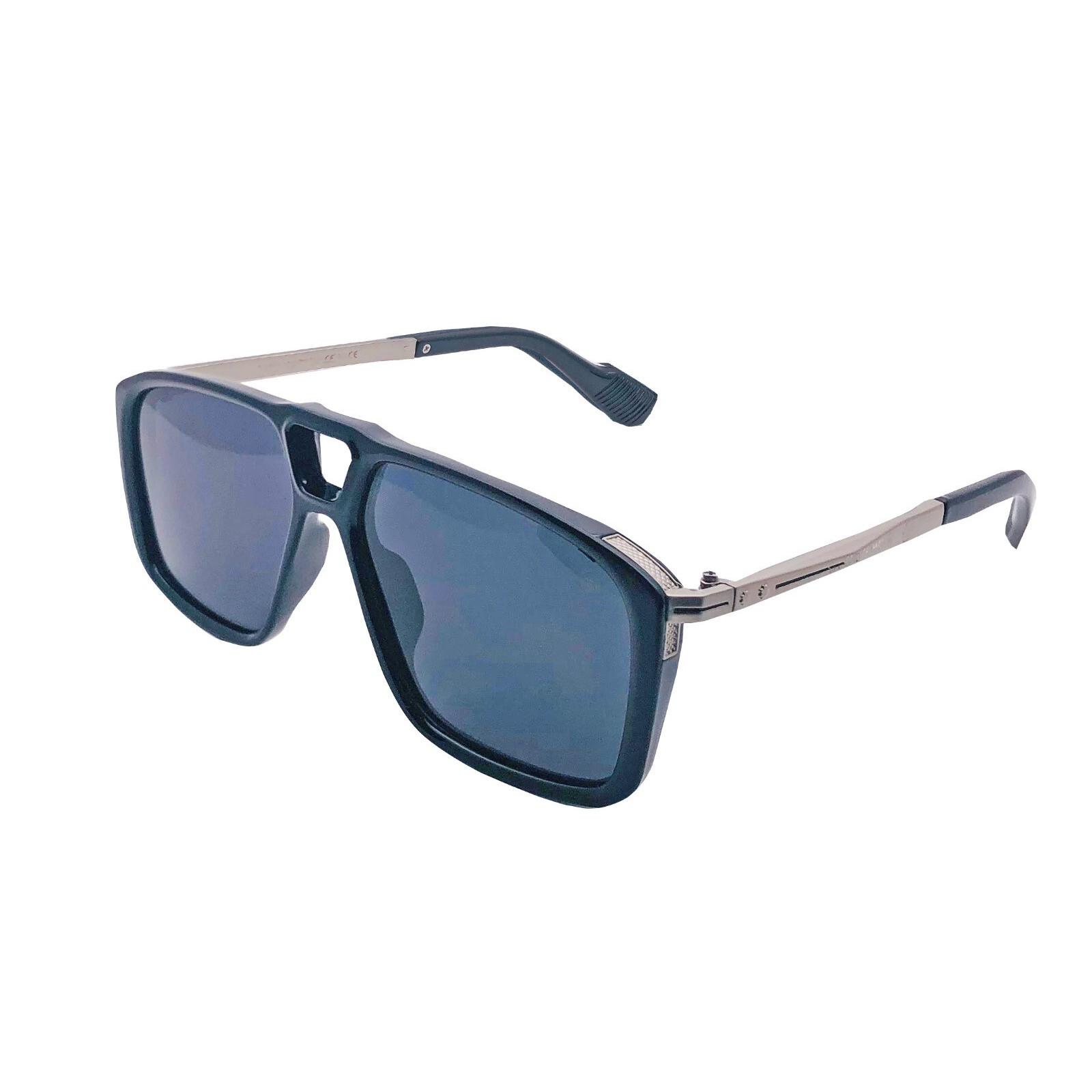 

RSINC Унісекс Дизайнерські сонцезахисні окуляри UV-захист Вінтажні Квадратні Чорні Сріблясті KH-2308 B0DKTJ79HN