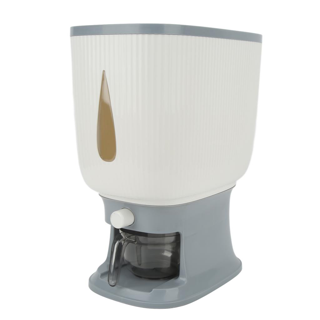 Haushalts-Reisspender Großes Fassungsvermögen Automatischer Rückprall Lebensmittel Getreidelagerbehälter mit Becher