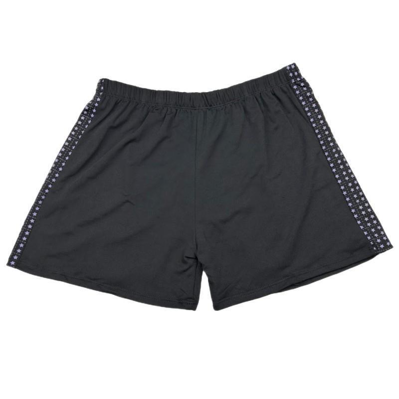 

Men s Plus Size Quick-Dry Beach Swim Trunks - Loose Fit, Square Leg One Size (Recommended for 65-85 kg) фиолетовый