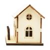 Mini LED Christmas Wooden House LED Light Christmas Decor for Home DIY Xmas Tree Hanging Ornaments New Year for Kids Gifts