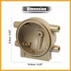 Terminal Ignition Distributor Cap with Rotor for Ford 4 Cylinder for Tractors 2N 8N 9N with Front Mount Distributor Replacement