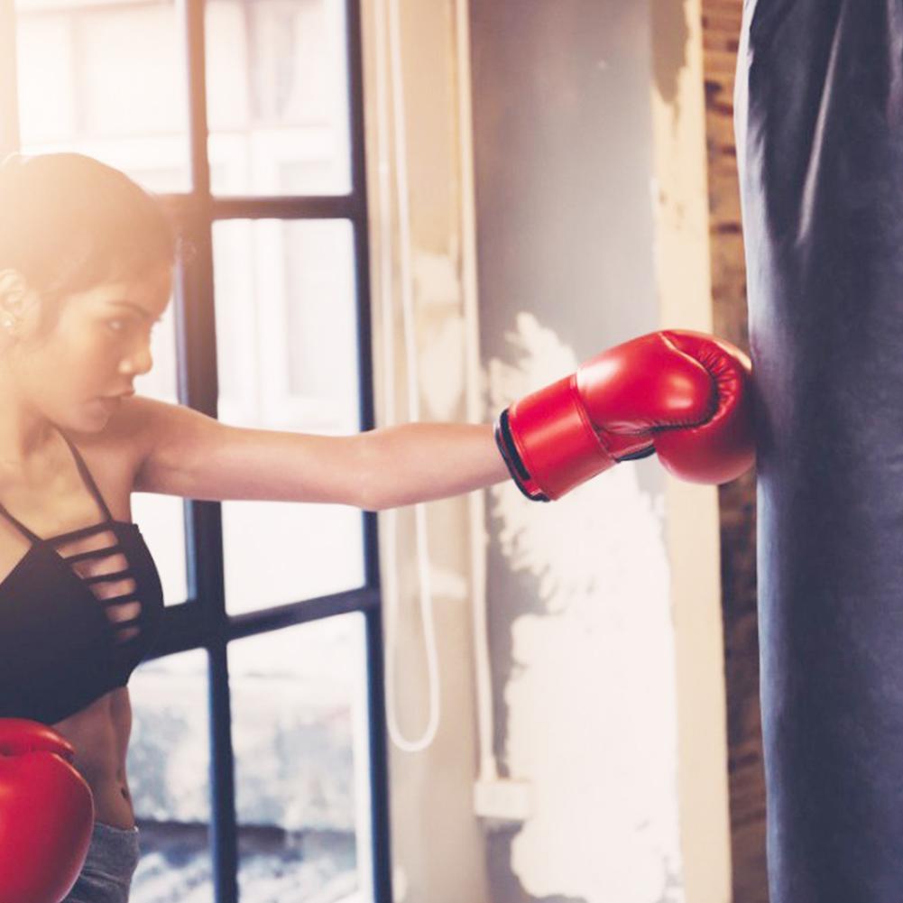 Professionelle PU-Leder Boxhandschuhe Atmungsaktiv Sparring Sandsack Fäustlinge Trainingsausrüstung