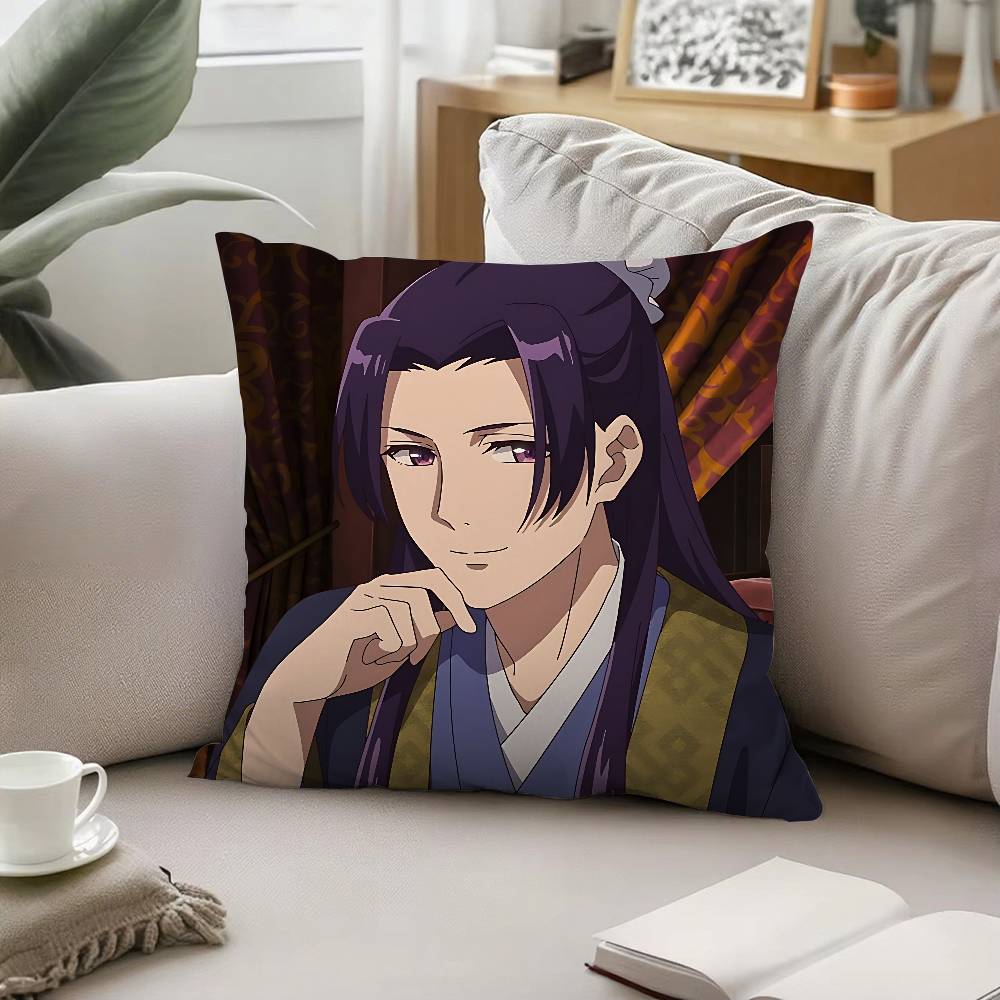 Anime AThe Apothecary Diaries Throw Pillow Covers Pattern Cushion Cover Suitable For Sofa Bedroom Car Pillow Cover