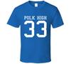 Polk High 33 Al Bundy Fotbolls-T-shirt Cool Married With Children Fläkt T-shirt Unisex T-shirt