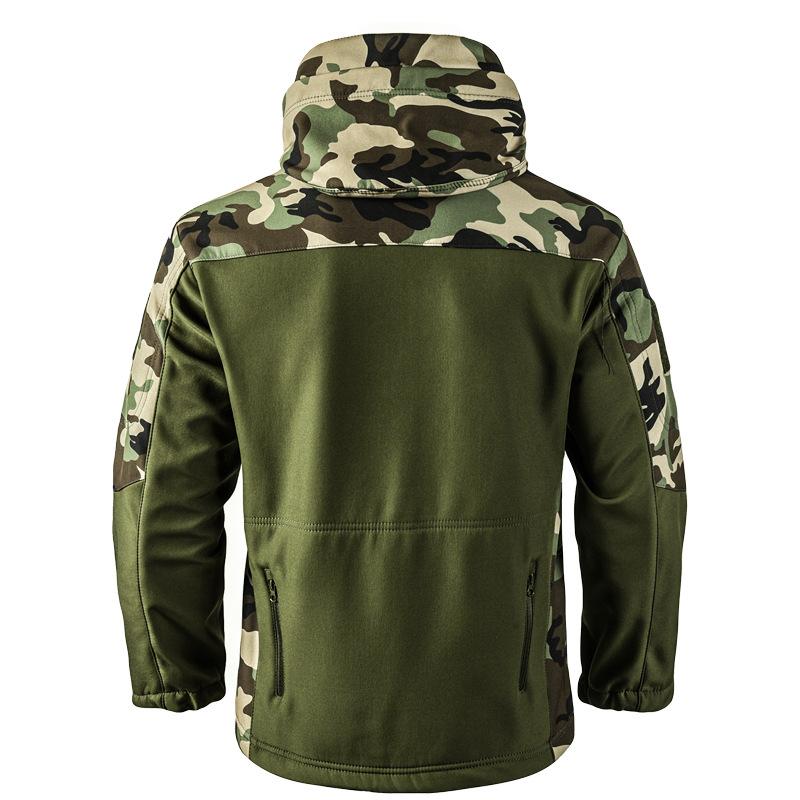 Hiking Camping Climbing Skiing Pants Waterproof Jackets Male Hood Coat Combat Fishing Men Winter SoftShell Tactical
