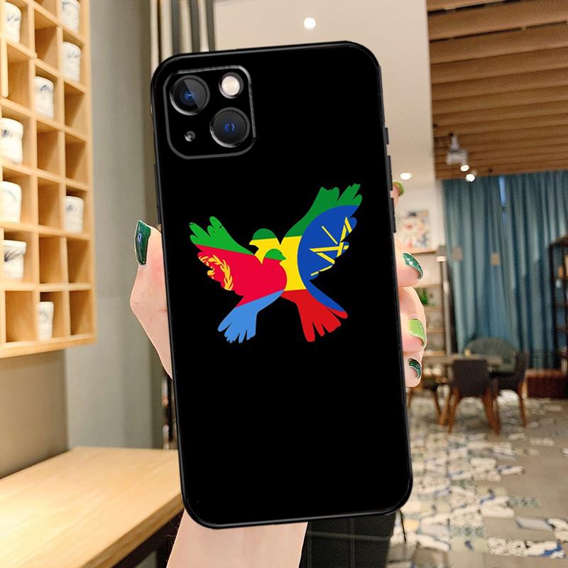 Eritrea Flag Phone Case For iPhone 11 12 13 14 15 16 Pro MAX 12 13 Mini X XR XS Max Plus Cover Coque