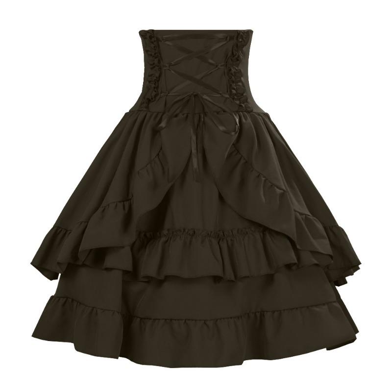 Carnival Middle East Solid Color Women's Skirt Bust Medieval Stage Performance Costume