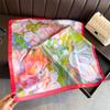 New Modern Polka Dot Printed Silk Scarf Square Scarf High-end Shawl Sunscreen Neck Small Square Scarf Headscarf Women's Scarf