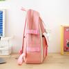 5 Pcs Sets Canvas Schoolbags Girls Women Backpackd Contrast Color Women Laptop Backpack Student Kids Rucksack Backpack