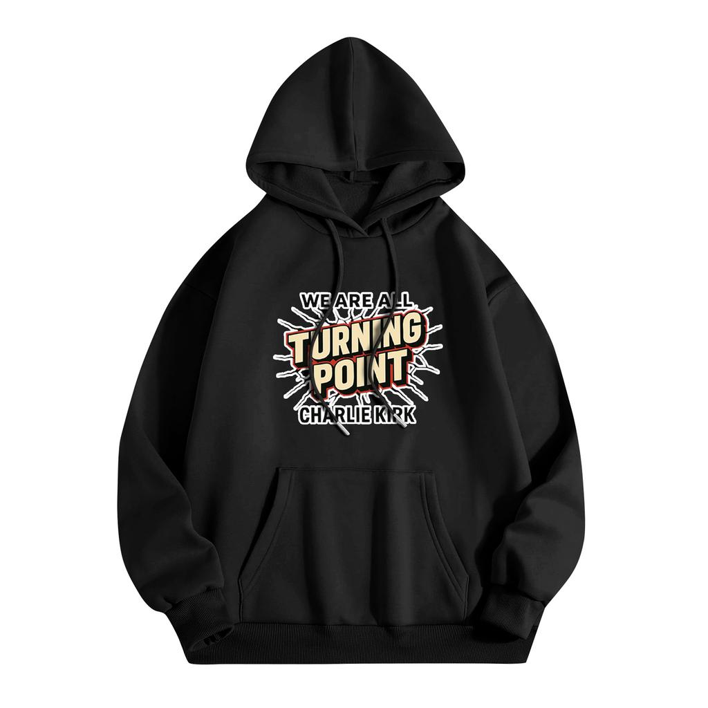 Unisex Fashion Lightweight Long Sleeve Pullover With Pockets  Print Hoodie