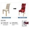 Christmas Chair Covers Stretch Washable Christmas Chair Protector Slipcovers For Kitchen Home Dining