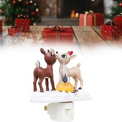 Christmas Flickering Nightlight, Christmas Santa Flickering Night Light, Gnome Flicker Flame Christmas Nightlight