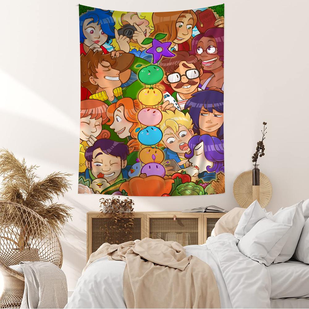 Stardew Valley Printed Large Wall Tapestry Hanging Tarot Hippie Wall Rugs Dorm Home Decor