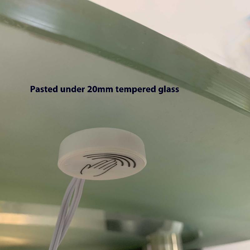 Comutator cu senzor tactil de partiție cu 2 pini, variator, controler cu mișcare a mâinii prin panou, lemn, piatră, sticlă 3.7V-24V