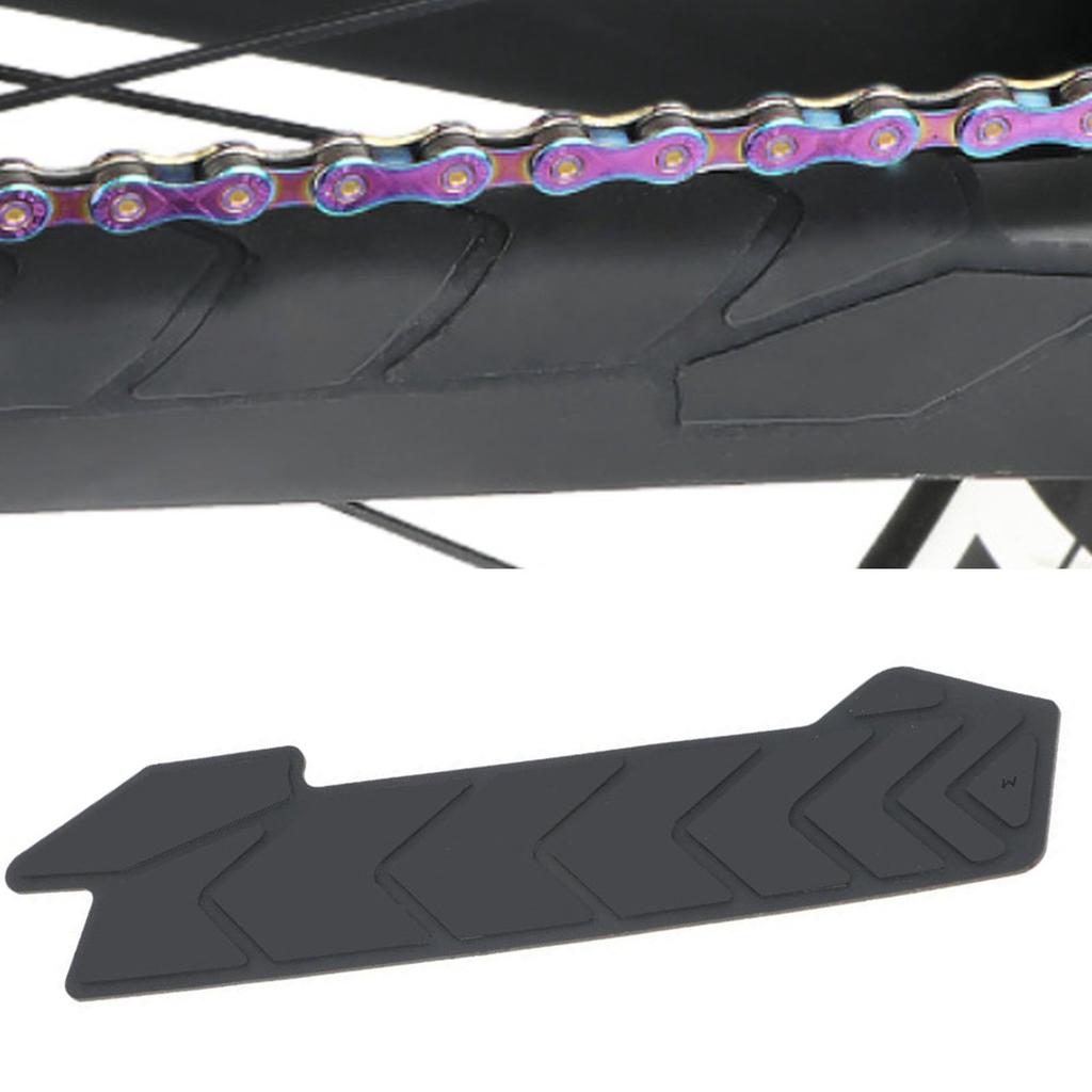 Bike Chain Protector Silicone Flexible Strong Adhesion Easy Installation Bike Frame Chain Protective Sticker
