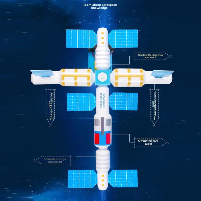 Diy Space Station Aerospace Stem Toy For Students Educational Physics Creative Kit For Kids And Teens