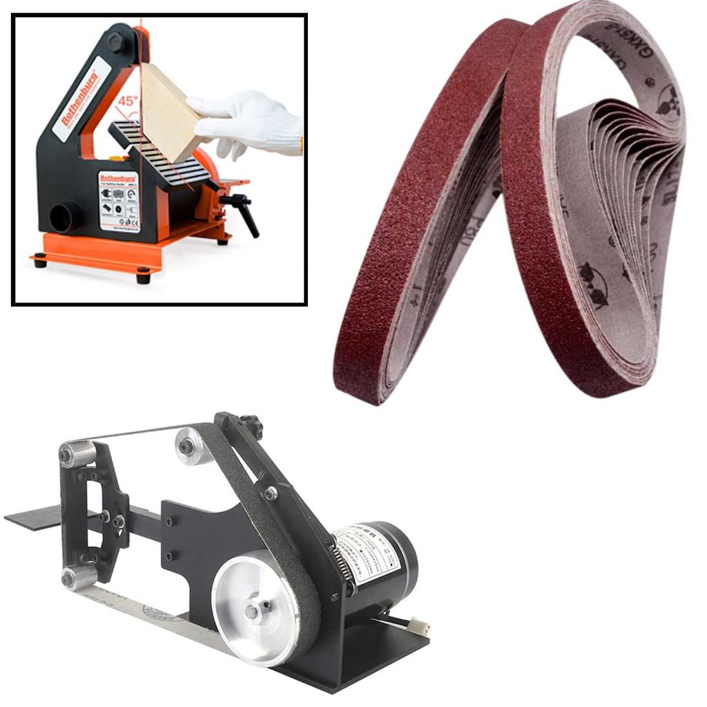 Replacement Sanding Endless Belts 25mm 762mm Grit Options Belts, Sandpaper, (15-Pack) - Wide, Circumference, #60, #80, #120, #180, #240, #320, #600,