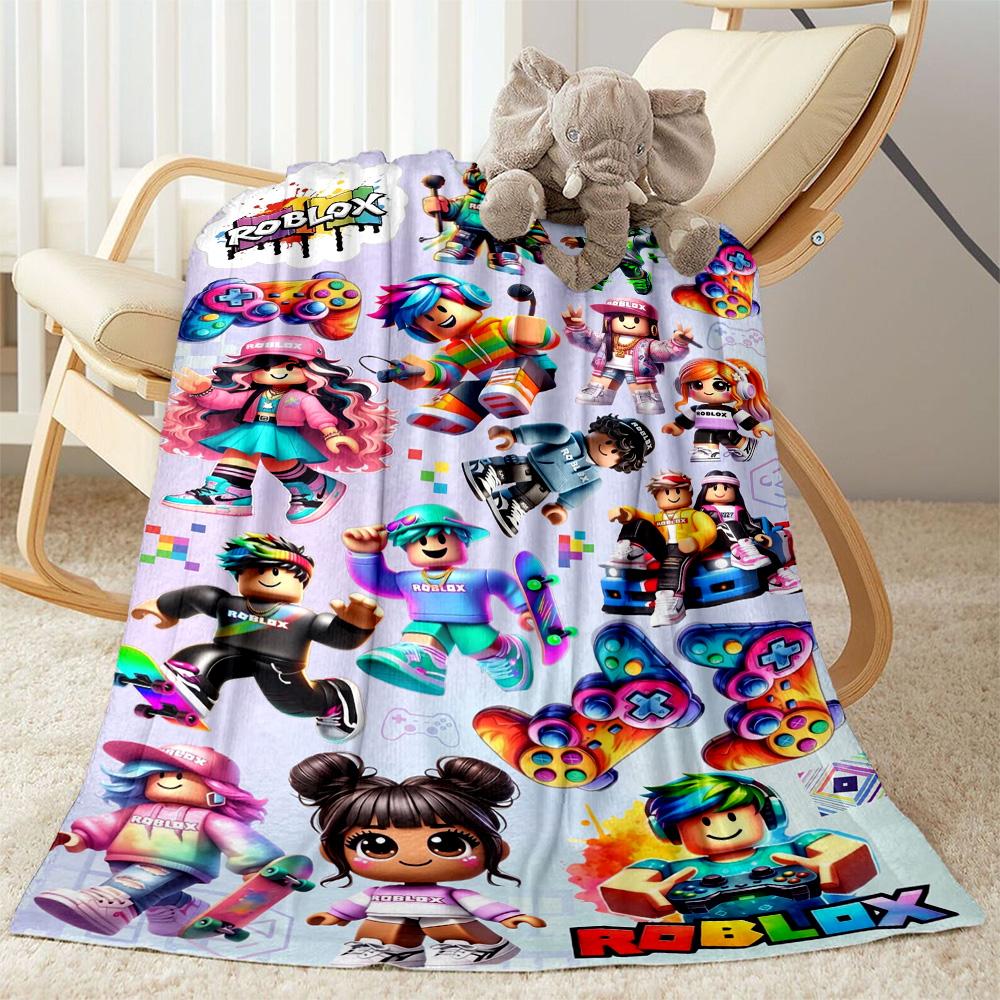 Roblox 46 Blanket Soft Warm Cozy Perfect for Office Chair Livingroom Bed Four Seasons Multipurpose Digital Print