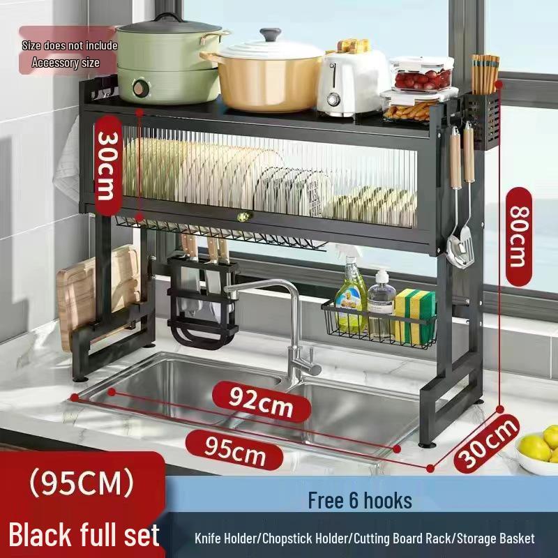 Multi-functional Dustproof Kitchen Countertop Storage Rack