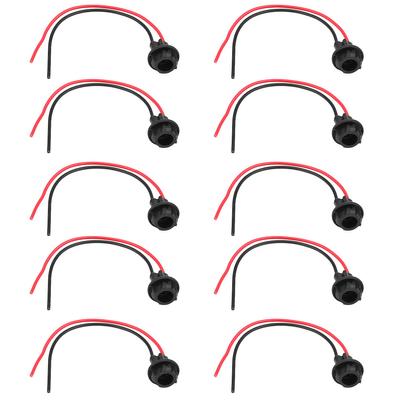 Lot de 10 douilles d'ampoule de voiture T10, connecteur d'extension, adaptateur de base de lumière LED