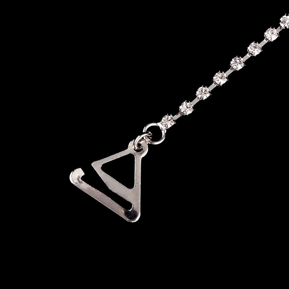 Fashion Women Dress Prom Rhinestone 1 Pair Heart Shaped Bra Straps