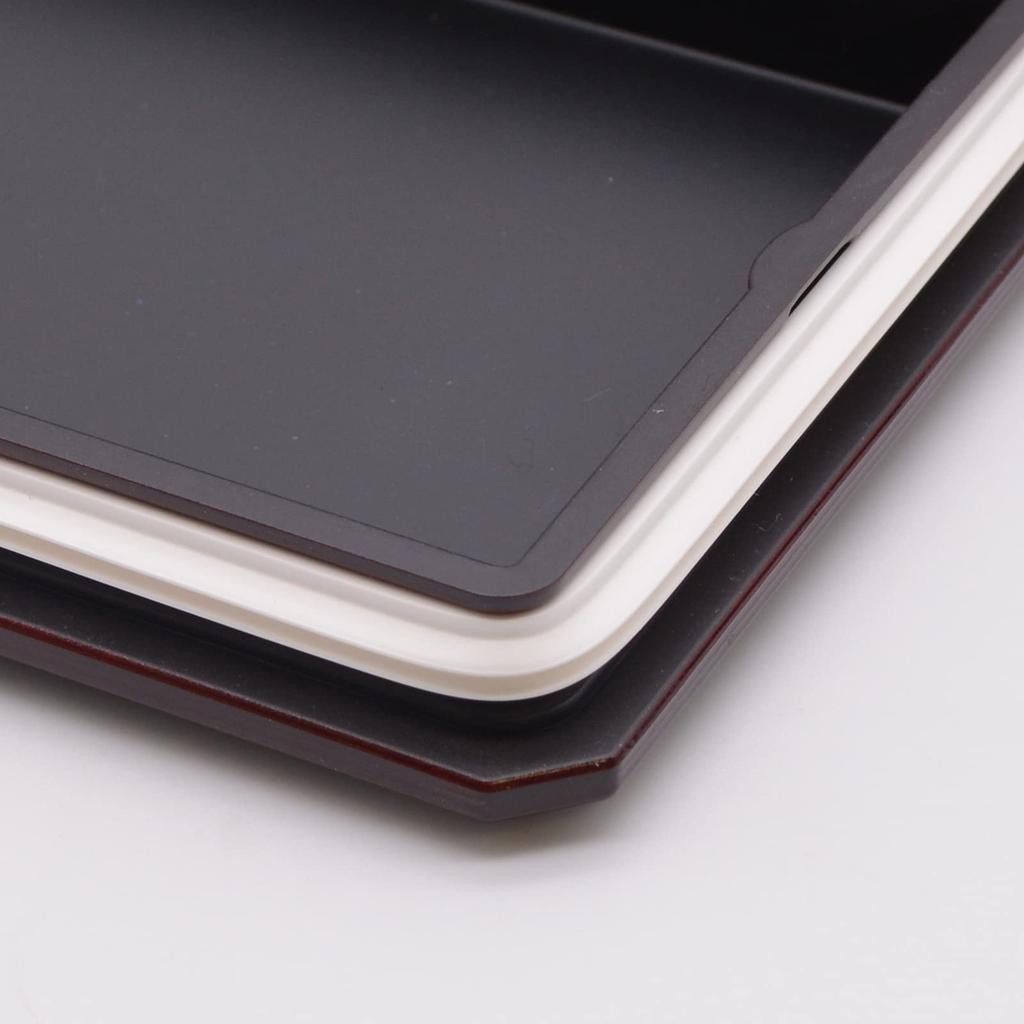 Mitani Yamanaka Lackvaror Bento 800ml Mikrovågsugn och Diskmaskin Trä Borstad Tamuke Tillverkad i M17478 Låda, 2-vånings, Ca. Kapacitet, Säker, Spannmål,