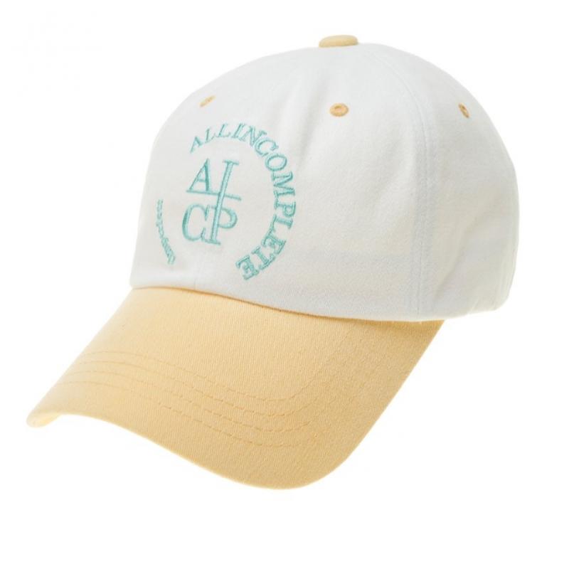 Allincomplete Round Logo Ballcap   White Block