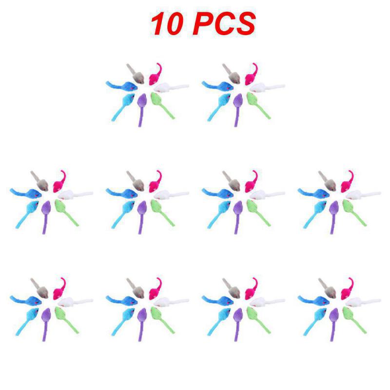 1~10PCS Plush False Mouse Pet Cat Bite Resistance Stuffed Toy Toy Tease Cats Mini Funny Playing Toys Interactive Cat Rat